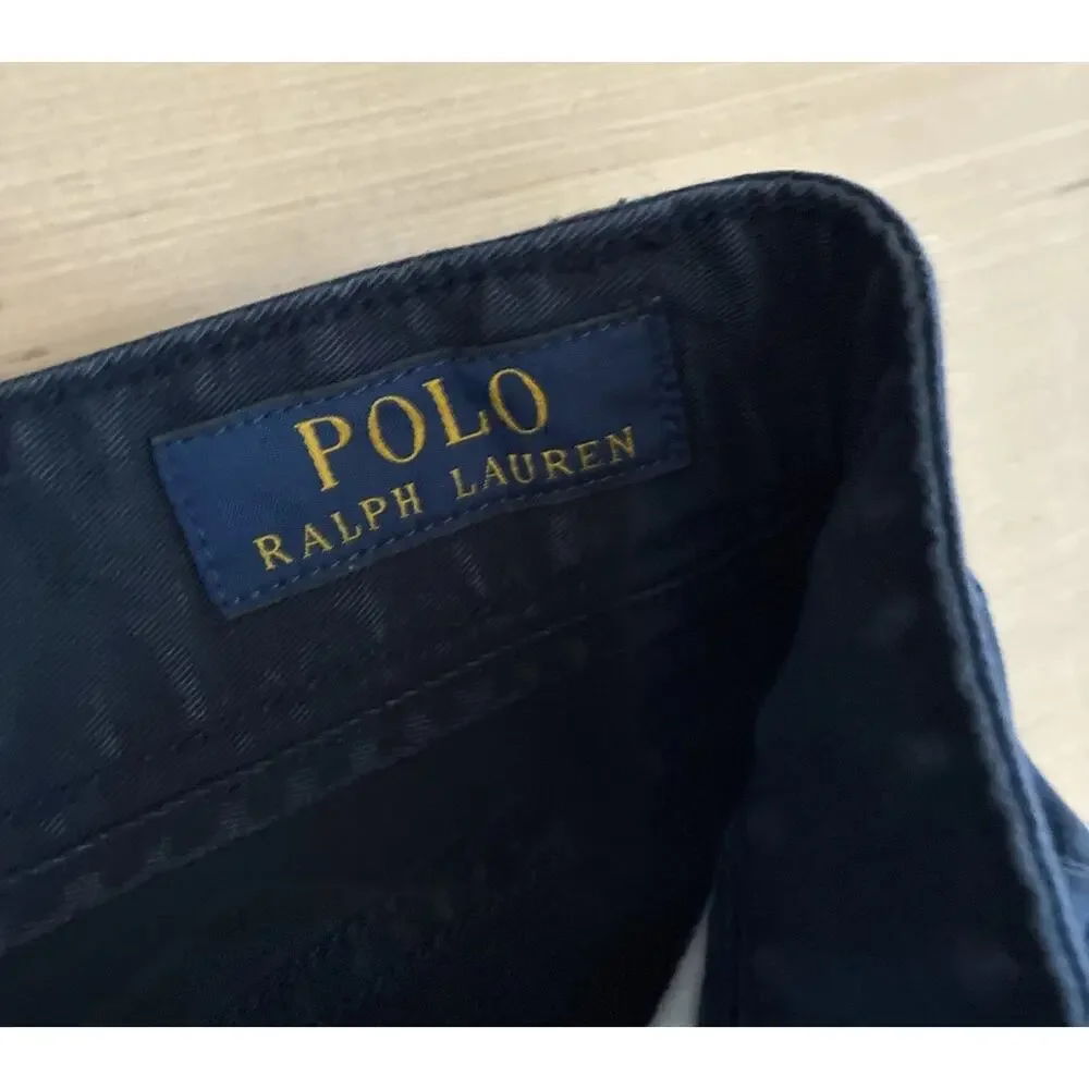 Polo Ralph Lauren Men's Size 30x30 Stretch Slim Fit Leather Patch Chino Pants